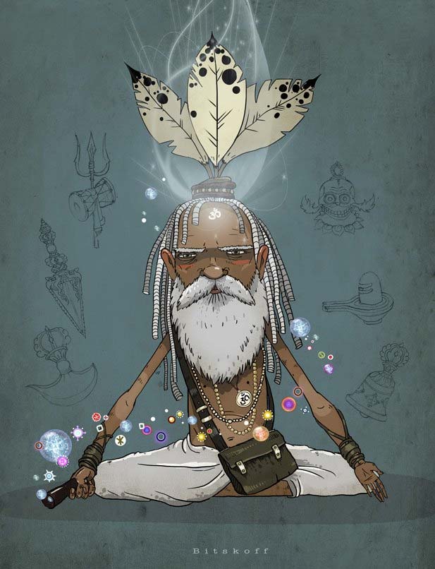 Cosmic Yogi Illustration