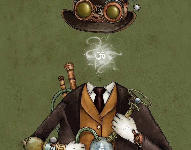 Steampunk Enlightenment Illustration