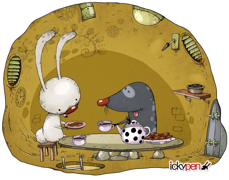 Tea With Mr Mole and Mr Rabbit